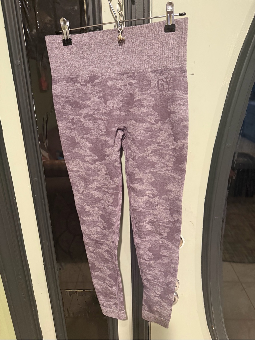 Gymshark Lavender Camo Seamless Leggings